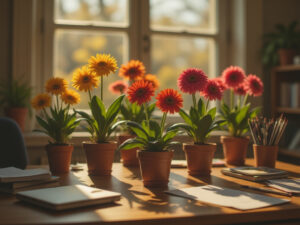 цъфтящи стайни цветя